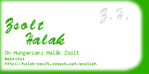 zsolt halak business card
